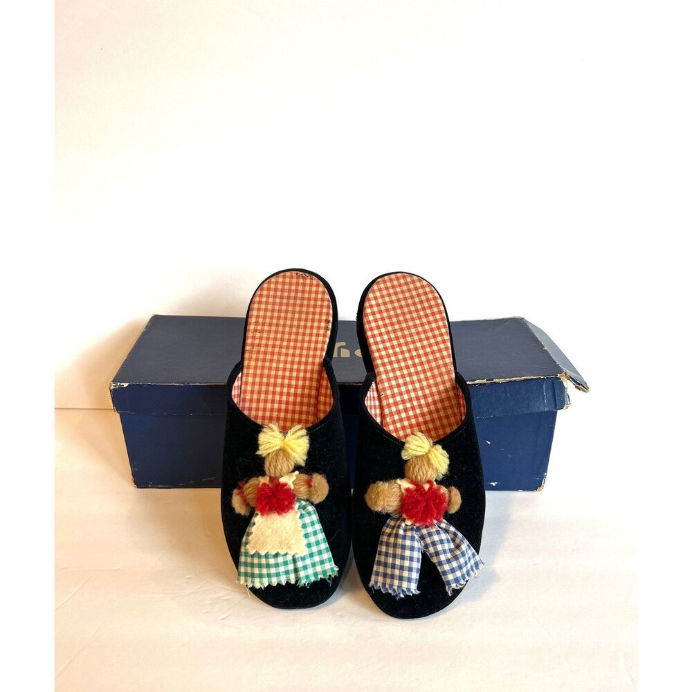 Vintage Children’s Size 3, Big Kids Slippers, Women Shoes